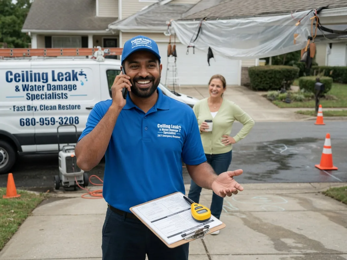 Ceiling Leak Cleanup Luther, OK FAQs
